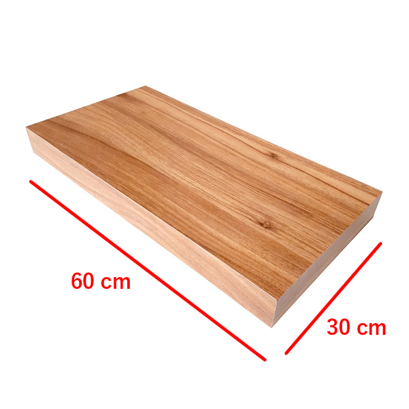 شلف چوبی (پایه فلزی مخفی) ابعاد 60*30