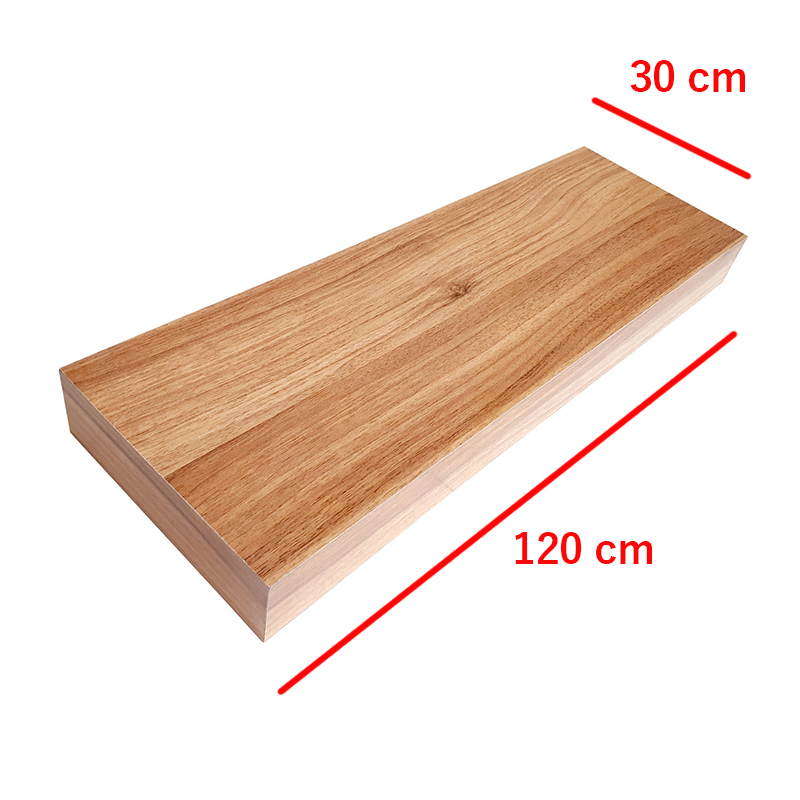 شلف چوبی (پایه فلزی مخفی) ابعاد 120*30