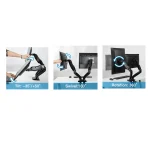 پایه نگهدارنده 2 مانیتور جکی گازی  ارگو مدل WLA004 - Image 6