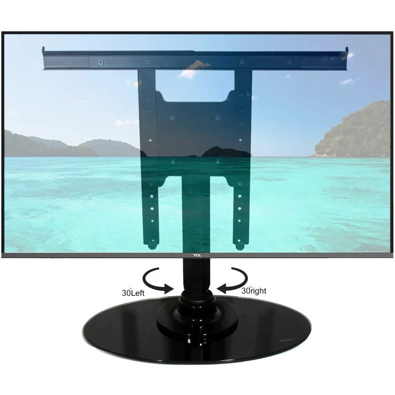 پایه رومیزی تلویزیون برقی ریموتی سایز 32 تا 65 اینچ